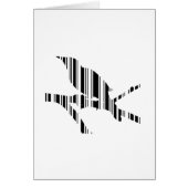 MOCKINGBIRD BAR CODE Bird Barcode Pattern Design Cards (Front)