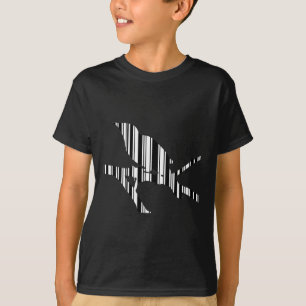 MOCKINGBIRD BAR CODE Bird Barcode Pattern Design T-Shirt