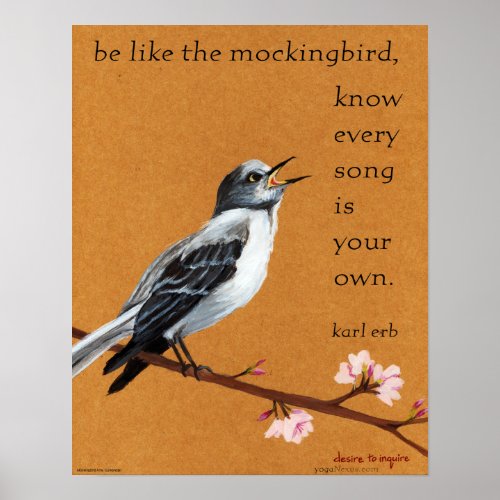 Mockingbird Know Every Song is Your Own Poster