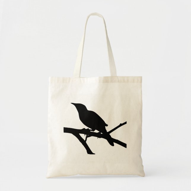 Mockingbird Silhouette Tote Bag (Front)