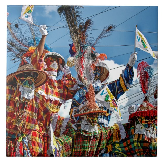 Mocko Jumbies USVI Ceramic Tile (Front)