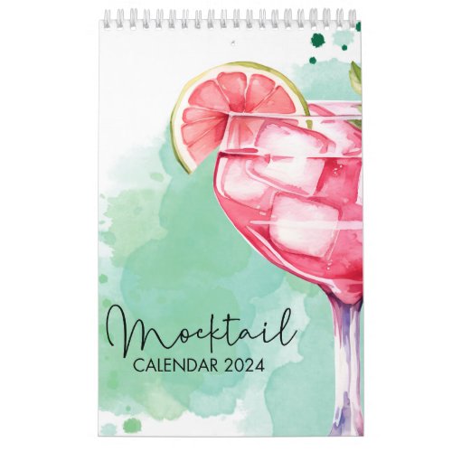 Mocktail Recipes Calendar