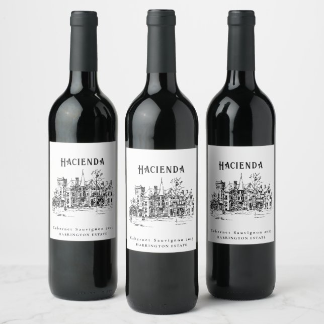 Mockup Estate Custom Wine Labels (Bottles)