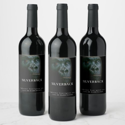 Mockup Gorilla Silverback Custom Wine Labels