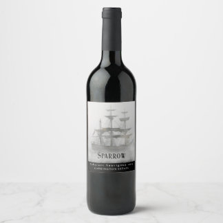 Mockup Pirate Ship Custom Wine Labels