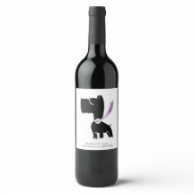 Mockup Scotty Dog Lover Custom Wine Labels
