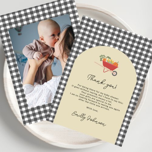 MoCountry Rustic Gray Gingham Baby Shower