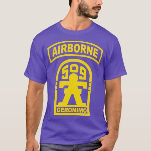 Mod1 Geronimo 509th Parachute Infantry T_Shirt