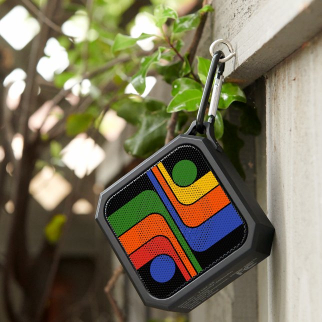 Mod 1970s Retro Style Geometric Design Bluetooth Speaker (Inisitu)
