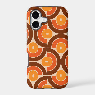 Mod 1970s Retro Style Geometric Design iPhone 17 Case