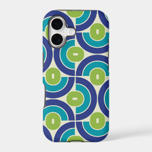 Mod 1970s Retro Style Geometric Design iPhone 17 Case