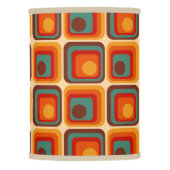 Mod 1970s Retro Style Geometric Design Lamp Shade (Front)