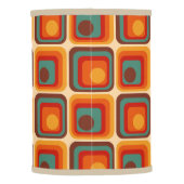 Mod 1970s Retro Style Geometric Design Lamp Shade (Back)