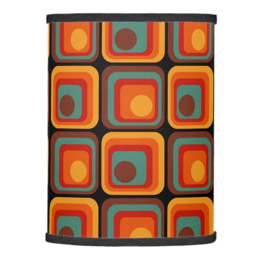 Mod 1970s Retro Style Geometric Design Lamp Shade (Right)
