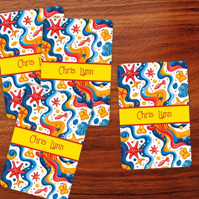 Mod Abstract Beach Theme with Starfish Poker Cards (Creator Uploaded)