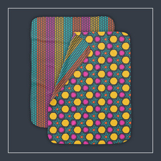 Mod Abstract Raindrop Shapes and Polka Dot Stripes Baby Blanket
