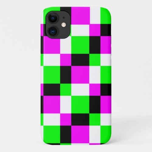 Mod Art Color Block Pink Green Phone Case