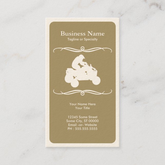 mod atv business card (Front)
