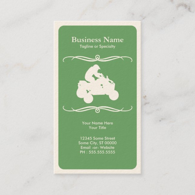 mod atv business card (Front)