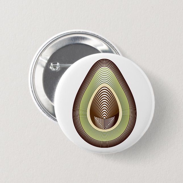mod avocado button (Front & Back)