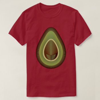 Mod Avocado T-shirt by identica at Zazzle