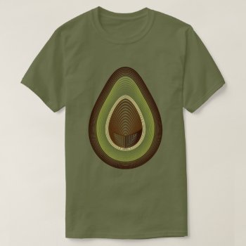Mod Avocado T-shirt by identica at Zazzle