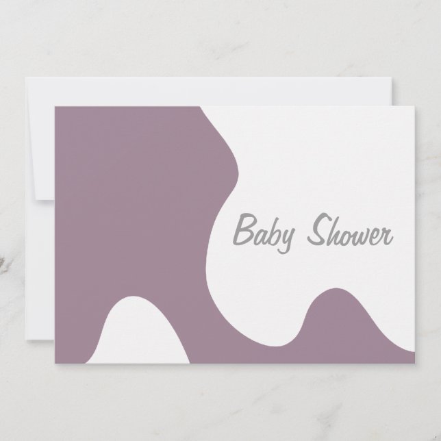 Mod Baby Shower Invitation (Front)