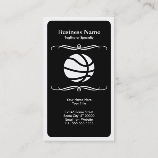 Customizable mod basketball business card templates