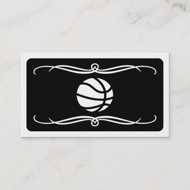 mod basketball (color customizable) business card (Front)