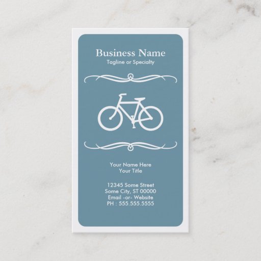 Customizable mod bicycle business card templates