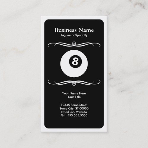 mod billiards business card templates