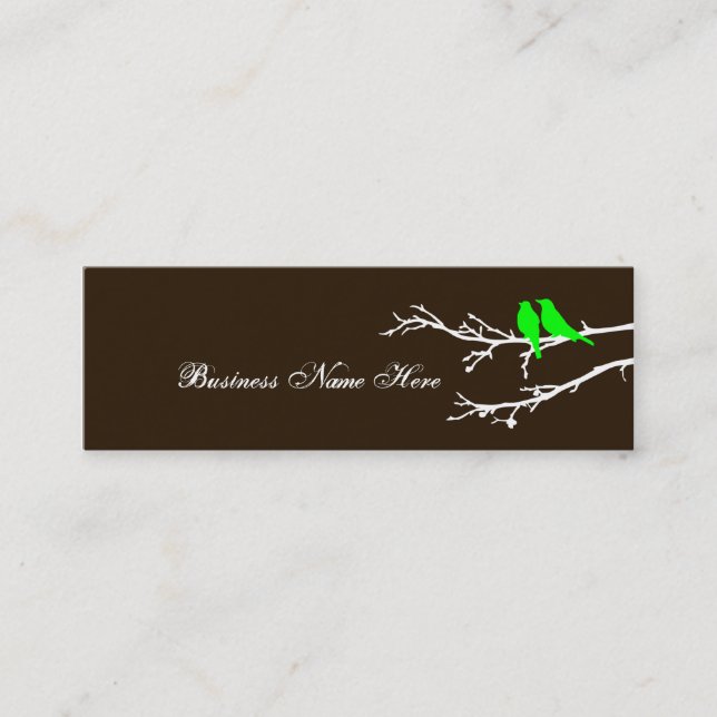 mod birds mini business card (Front)
