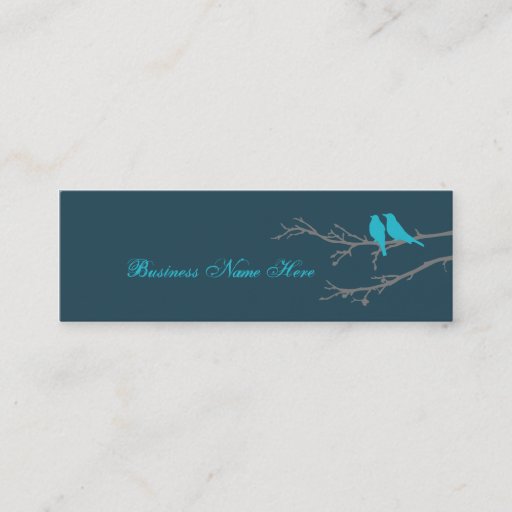 Customizable mod birds business card