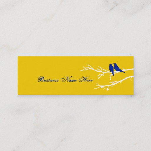 Customizable mod birds business card template