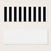 Mod Black and White Stripes Pattern (Front & Back)