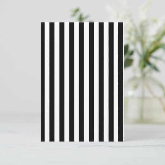 Mod Black and White Stripes Pattern (Standing Front)