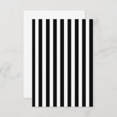 Mod Black and White Stripes Pattern (Front/Back)