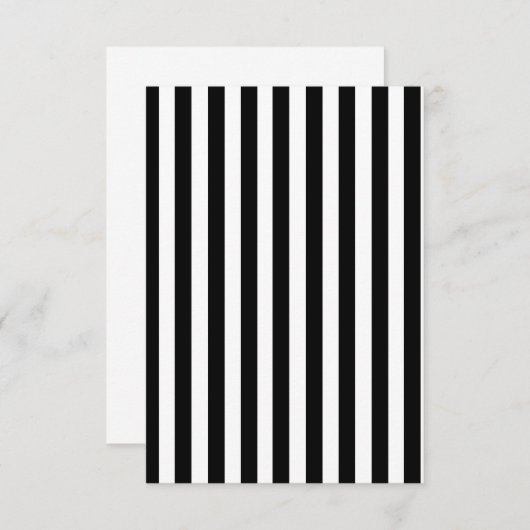 Mod Black and White Stripes Pattern (Front/Back)