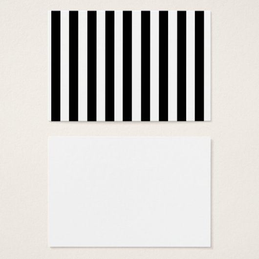 Mod Black and White Stripes Pattern (Front & Back)