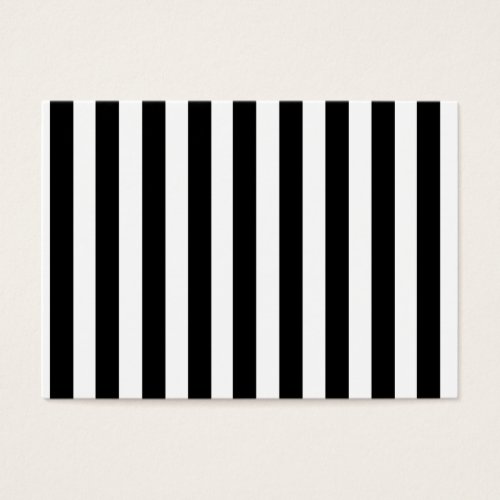 Mod Black and White Stripes Pattern Business Cards