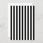 Mod Black and White Stripes Pattern (Front/Back)