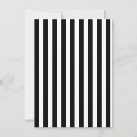 Mod Black and White Stripes Pattern (Front)