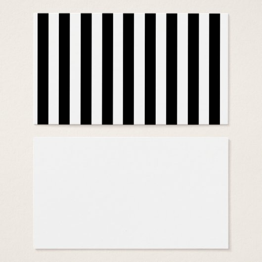 Mod Black and White Stripes Pattern (Front & Back)