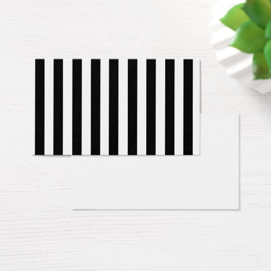 Mod Black and White Stripes Pattern (Desk)