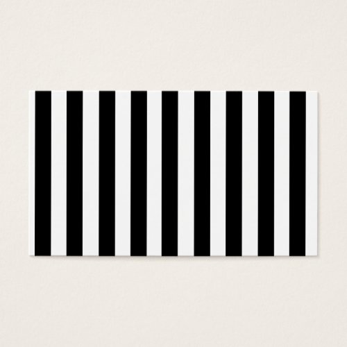 Mod Black and White Stripes Pattern Business Card