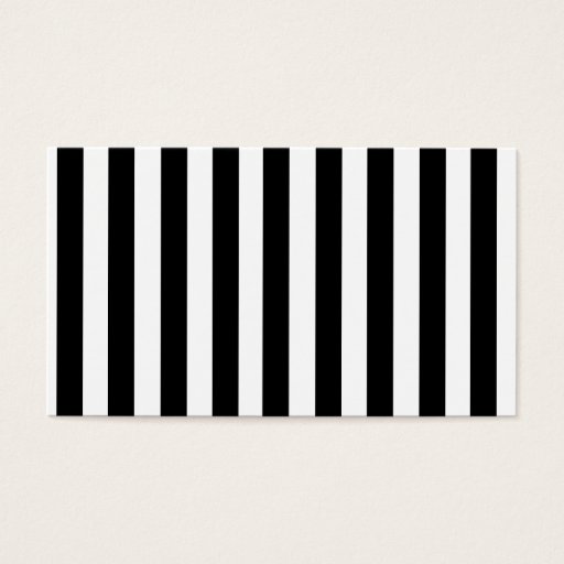 Customizable Mod Black and White Stripes Pattern Business Card