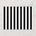 Mod Black And White Stripes Pattern Postcard at Zazzle