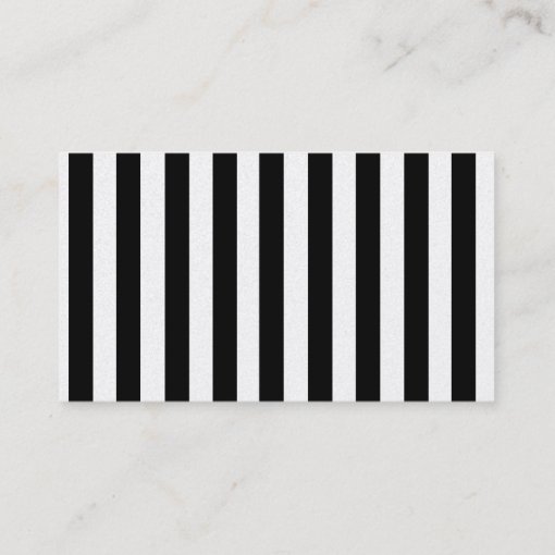 Mod Black White Stripes Pattern FASHION STYLIST Business Card | Zazzle