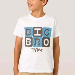 MOD Blocks Big Bro - Blue &amp; Brown Personalized T-Shirt