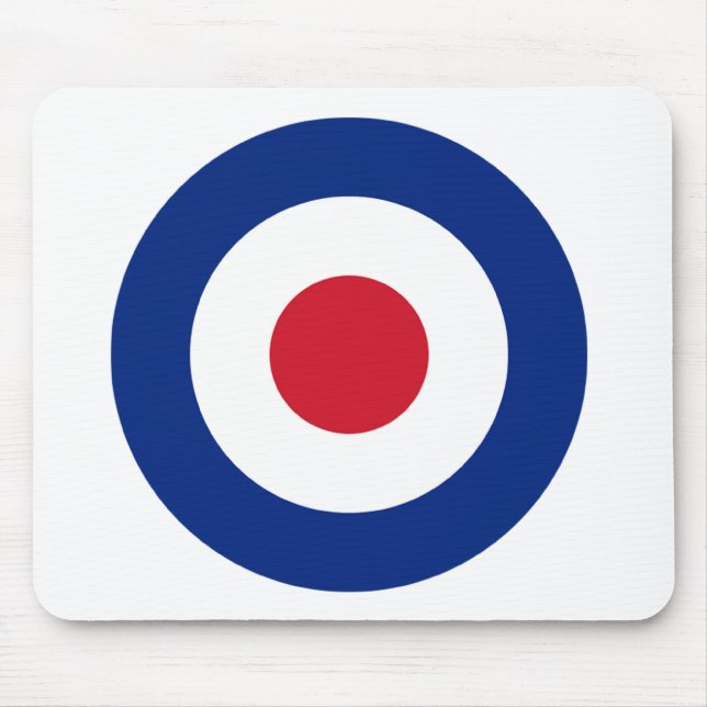 MOD Blue Red and White Mouse Pad | MOD Gifts (Front)